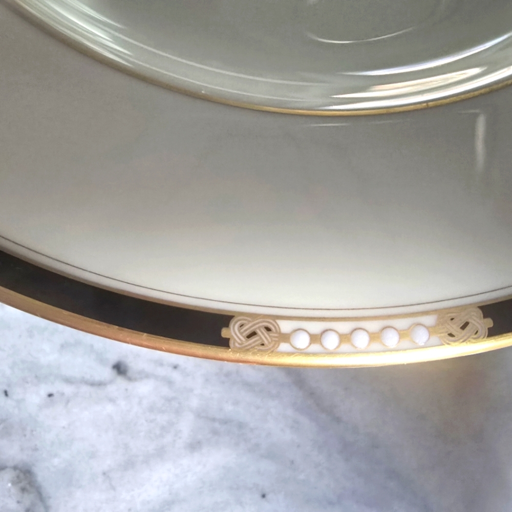 Lenox Hancock Presidential 6, 5 Piece Gold and White Dinnerware Set, 30 Pieces - Picture 3 of 7